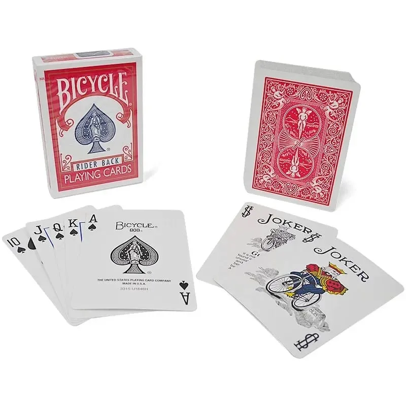 International Version จักรยาน Rider กลับเล่นไพ่สีฟ้า/สีแดงปกติดาดฟ้ามาตรฐานการ์ดเกมการ์ด Magic Trick นักมายากล Prop