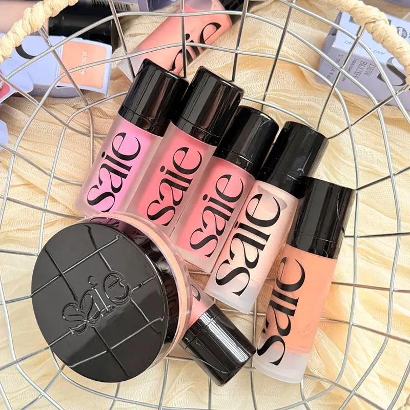 Saie Hydrating Blendable Dewy Liquid Blush Matte Sponge Head Blusher Natural Lasting Brighten Facial Contour Blush Tint Makeup — image 2