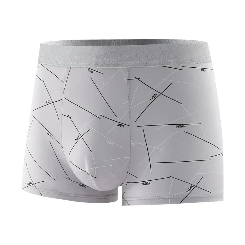 Roupa interior homem 2025 mais vendidos cuecas juventude meados de cintura carta impressão confortável cuecas boxer masculino roupas baratas