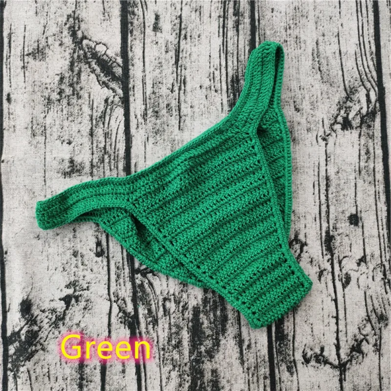 Hot Men Women Breathable Underwear Hand Crochet Low Rise Gstring Swimming Sunbathing Thong Sissy Panties Трусы Мужские — image 23