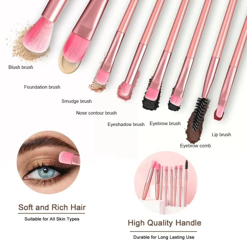 3pcs Makeup Kit 120 Colors Eyeshadow Palette With 8Pcs Makeup Brushes & Foldable Silicone Brush Cleaning Bowl for Daily Parties