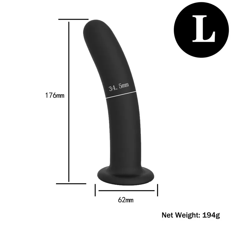 Anal Butt Plug 3 Sizes Anal Plugs Training Simple Dildos with Strong Suction Cup Anal Sex Toys for Beginners to Advanced Users