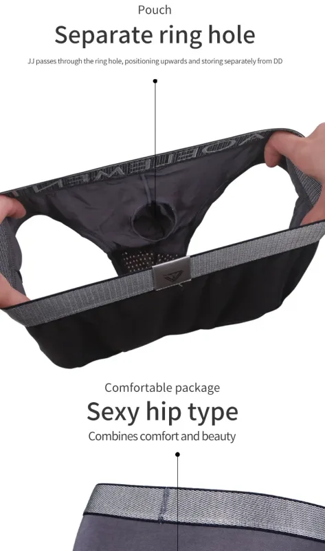 Bragas escrotales con separación tipo bala, calzoncillos para hombre, bolsa convexa en U transpirable para varicocele — image 19