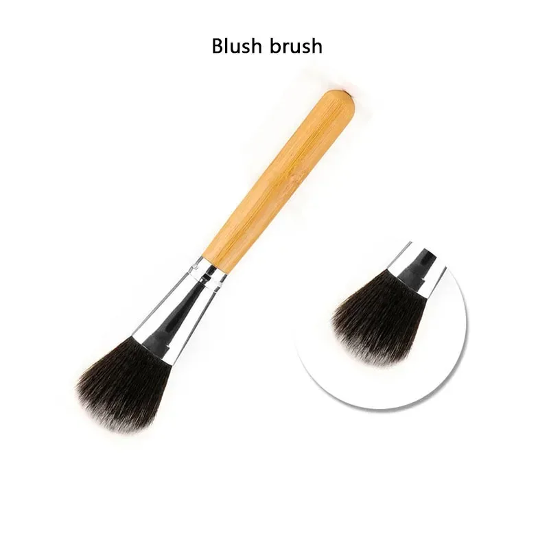 1PCS Professional Makeup brushes Bamboo Handle Powder Concealer Liquid Foundation Makeup Tools Beauty Cosmetics Brusher — image 4