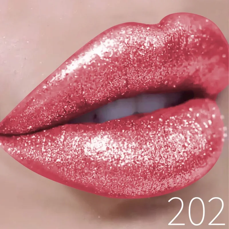 1PC Glitter Lip Gloss Long Lasting Waterproof Metallic Liquid Lipstick Pearl Shining High Pigment Lip Tint Korean Makeup Gifts