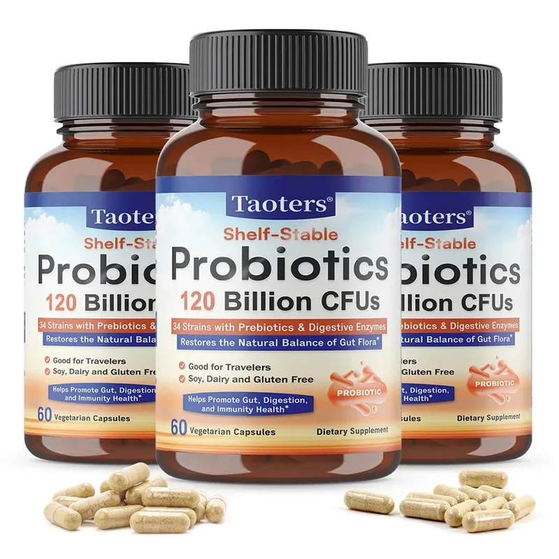 Probiotics 120 Billion CFUs 34 Strains with Organic Prebiotics & Digestive Enzymes Digestion & Immunity Health for Women & Men