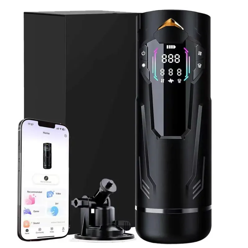 Automatic Telescopic Male Masturbator 7 Thrusting Rotating Modes Pocket Pussy Blowjob Sex Machine Penis Pump Piston Mastubator