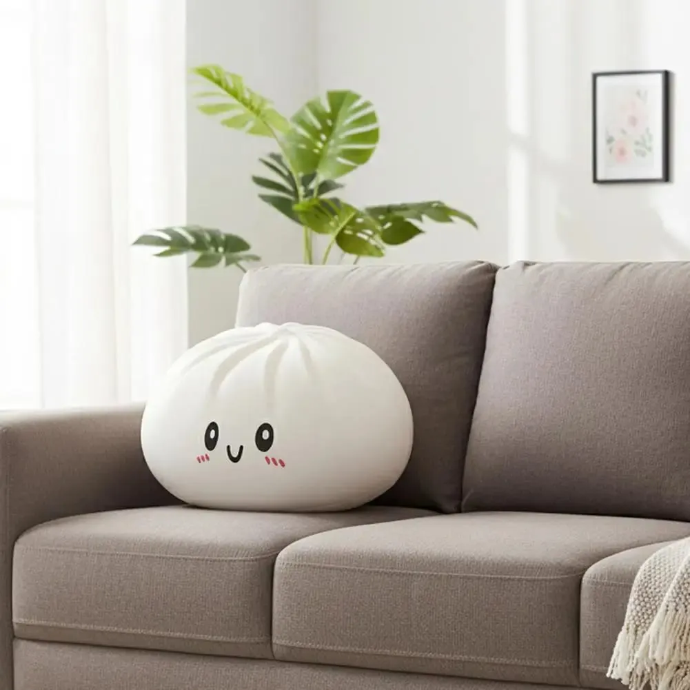 Large Dumpling Pillow Stress Relief Ball Fidget Sensory Toy Simulation Food Squishy Bun Squeeze Dough Ball Fun Gift for All Ages