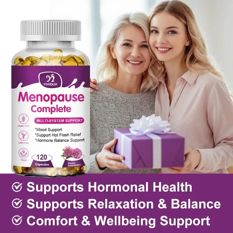 Advanced Menopause Complete Capsules Support Soothes Joint Discomfort Heart Health & Cognitive Function GMP Certified Vegan