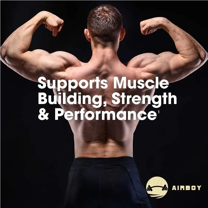 Creatine Monohydrate Capsules - Strength Muscle Performance Supplement for Men and Women Non-GMO and Gluten-Free