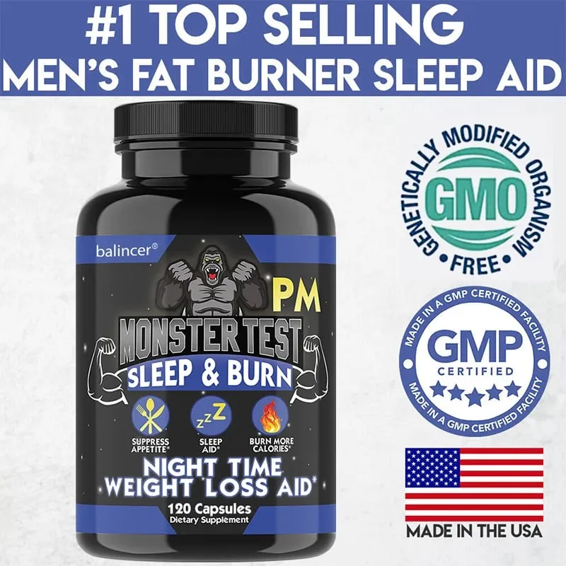 Nighttime Fat Burning Supplement - with Natural Plant Extracts & Magnesium Zinc Weight Management Unisex