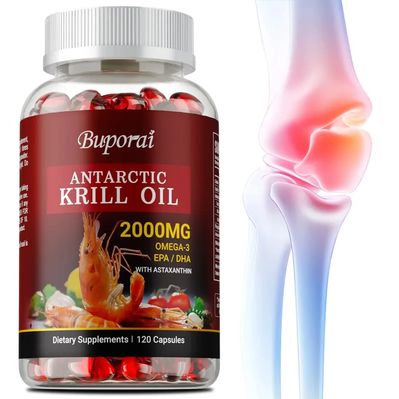 南極オキアミオイル 2000MG - アスタキサンチンを含み、脳と心臓の健康を促