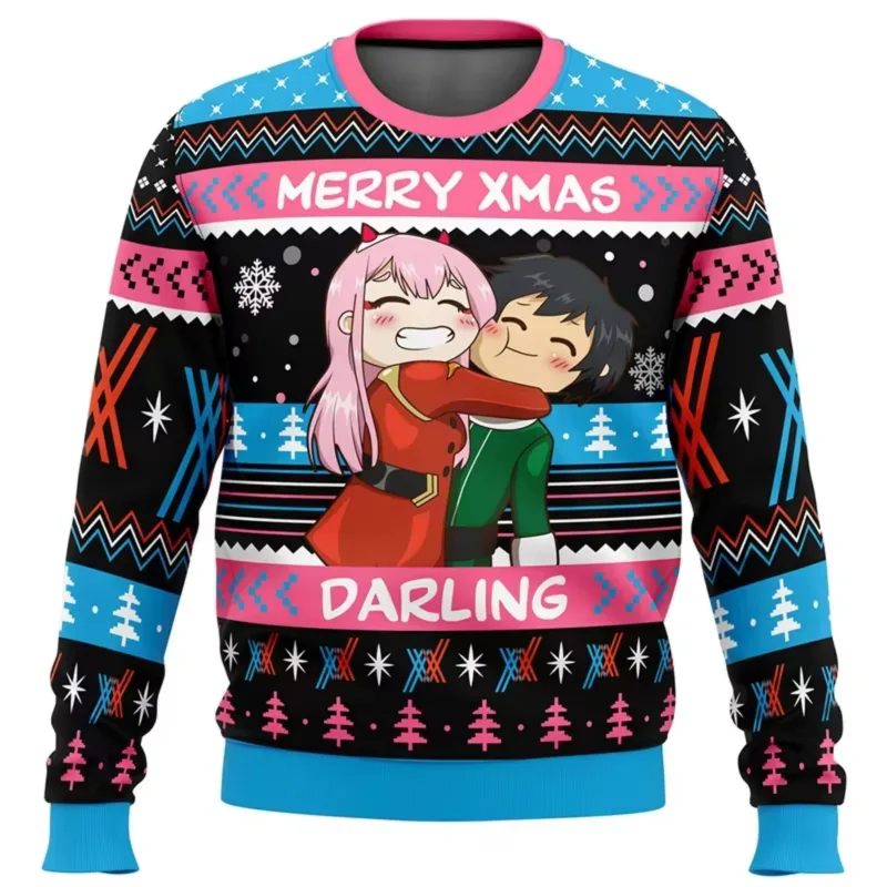 Anime One Piece Luffy Christmas Ugly Sweater 3D Sweatshirt Toppar Höst Vinter Cosplay Santa Claus Pullover Tröjor Present — image 9