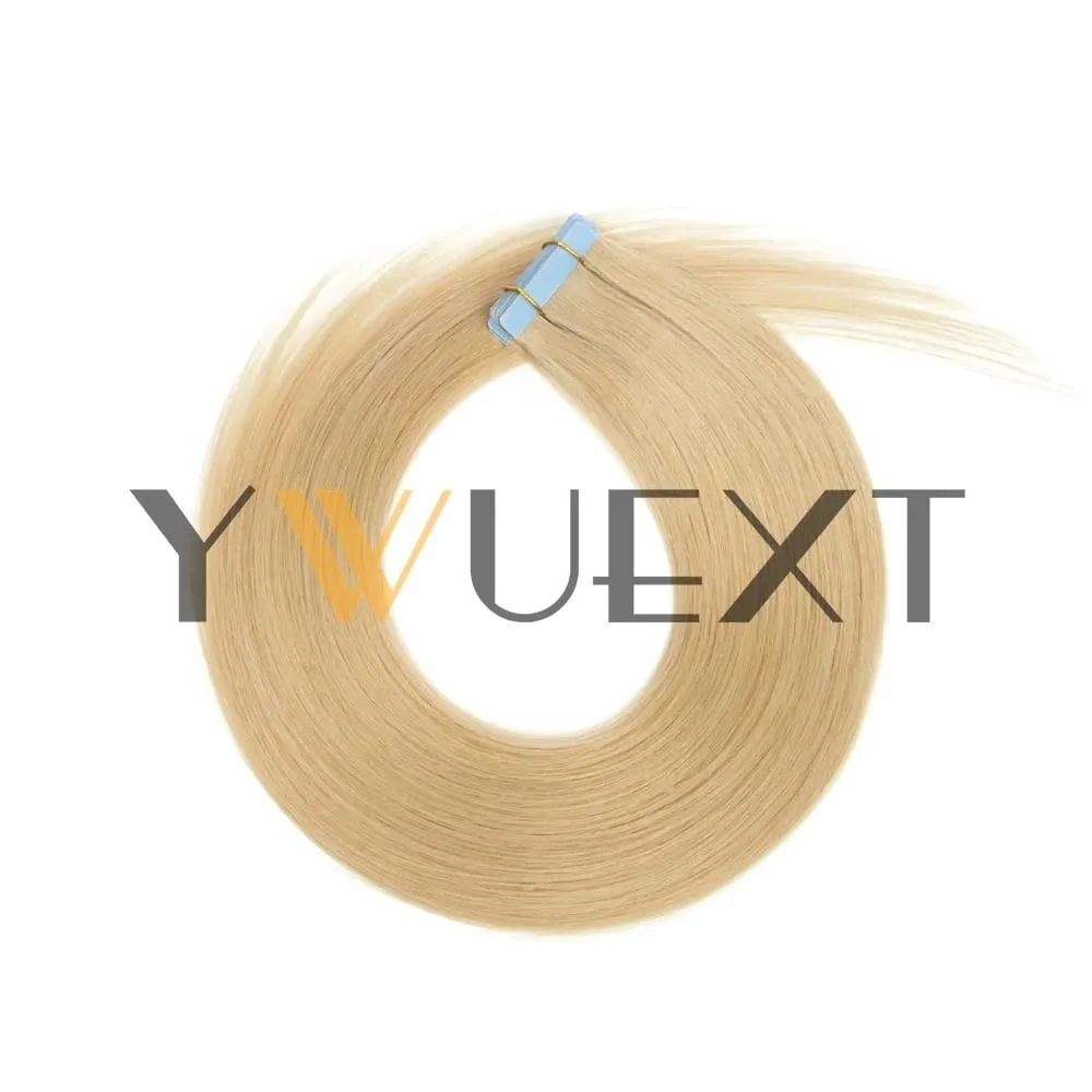 Tape in Human Hair Extensions 12-20 Inches Seamless PU Skin Weft Tape Hair Natural Straight 20pcs/pack 30G Tape Glue — image 13
