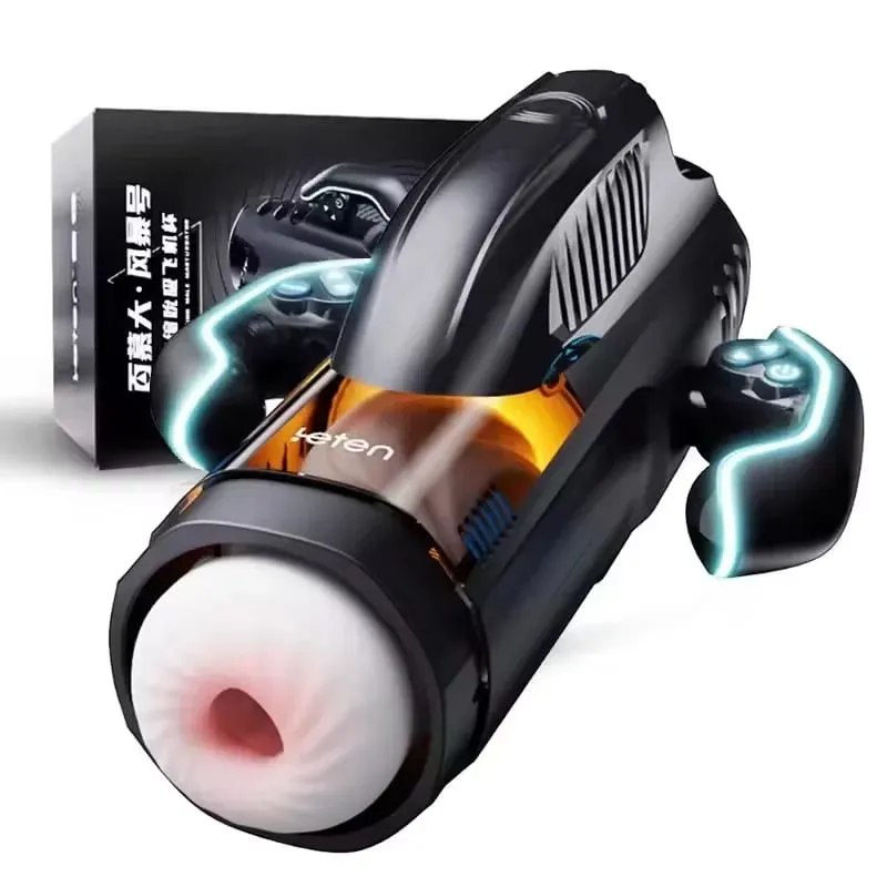 Automatic Male Masturbator Cup Heating Sucking Thrusting Heating Function Mens Blowjob Piston Sex Machine Adult Sex Toy for Men — image 1