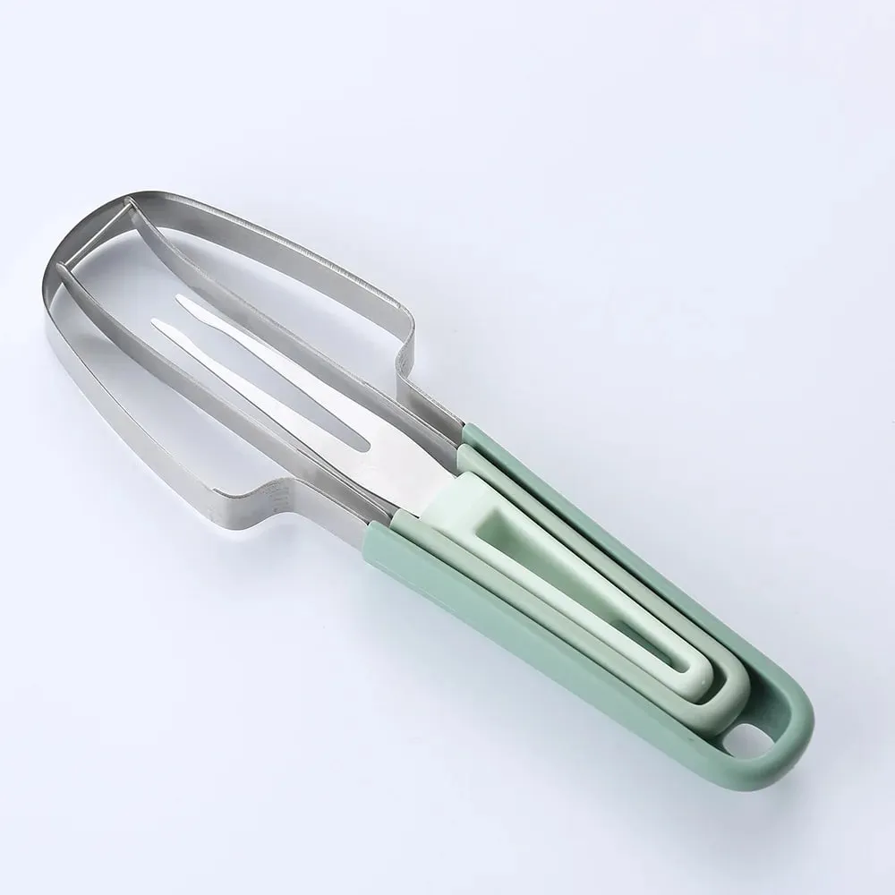 Watermelon Cutter Slicer Popsicle Mould 3 in 1 Melon Scoop Fruit Scooper Tool for Dig Pulp Separator Creative Fruit Knife