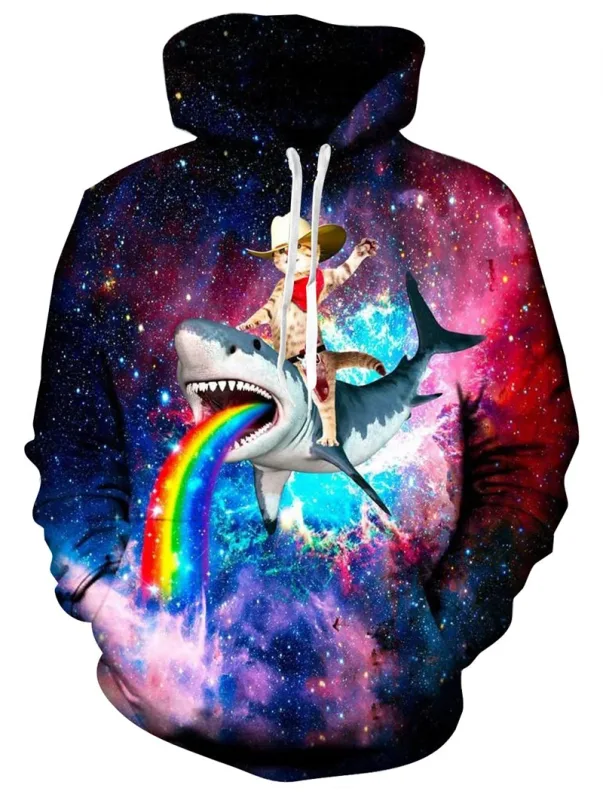 Sudaderas con capucha para hombre, estampado de gato Animal, patrón 3D, jersey con capucha de otoño, sudadera con bolsillo, ropa de calle holgada y cómoda — image 3
