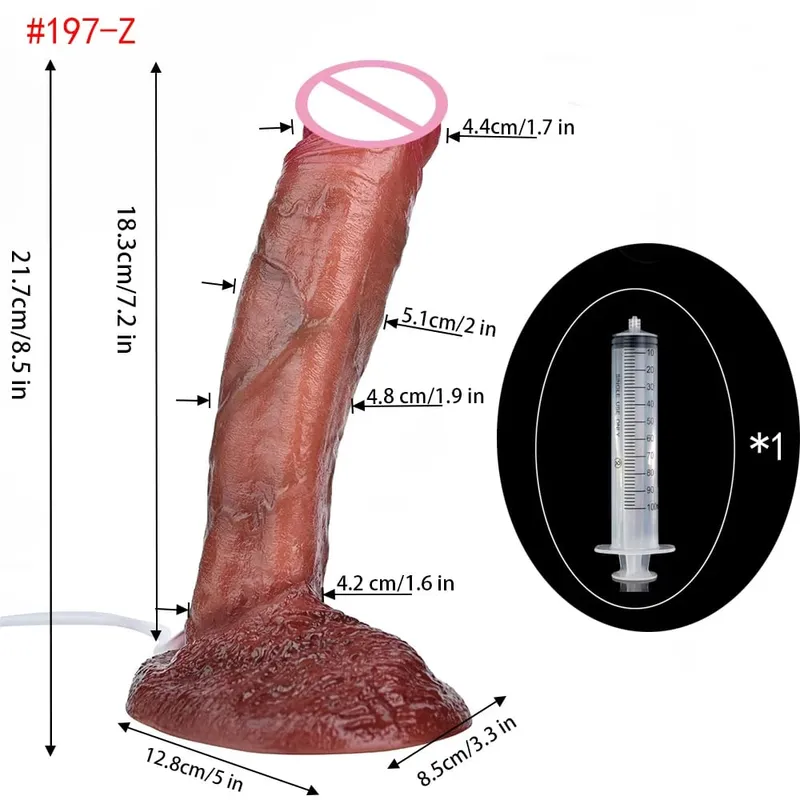 Lifelike Squirting Penis Silicone Ejaculation Large Realistic Dildo With Sucker Skin Touch Anal Sex Toys For Women