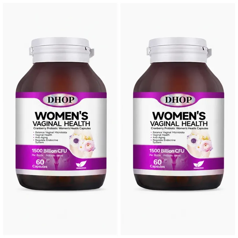 Women Vaginal Health Capsules 60 Count with Multivitamin Probiotic Blend — Support Urinary System Wellness & Balanced Microbiota