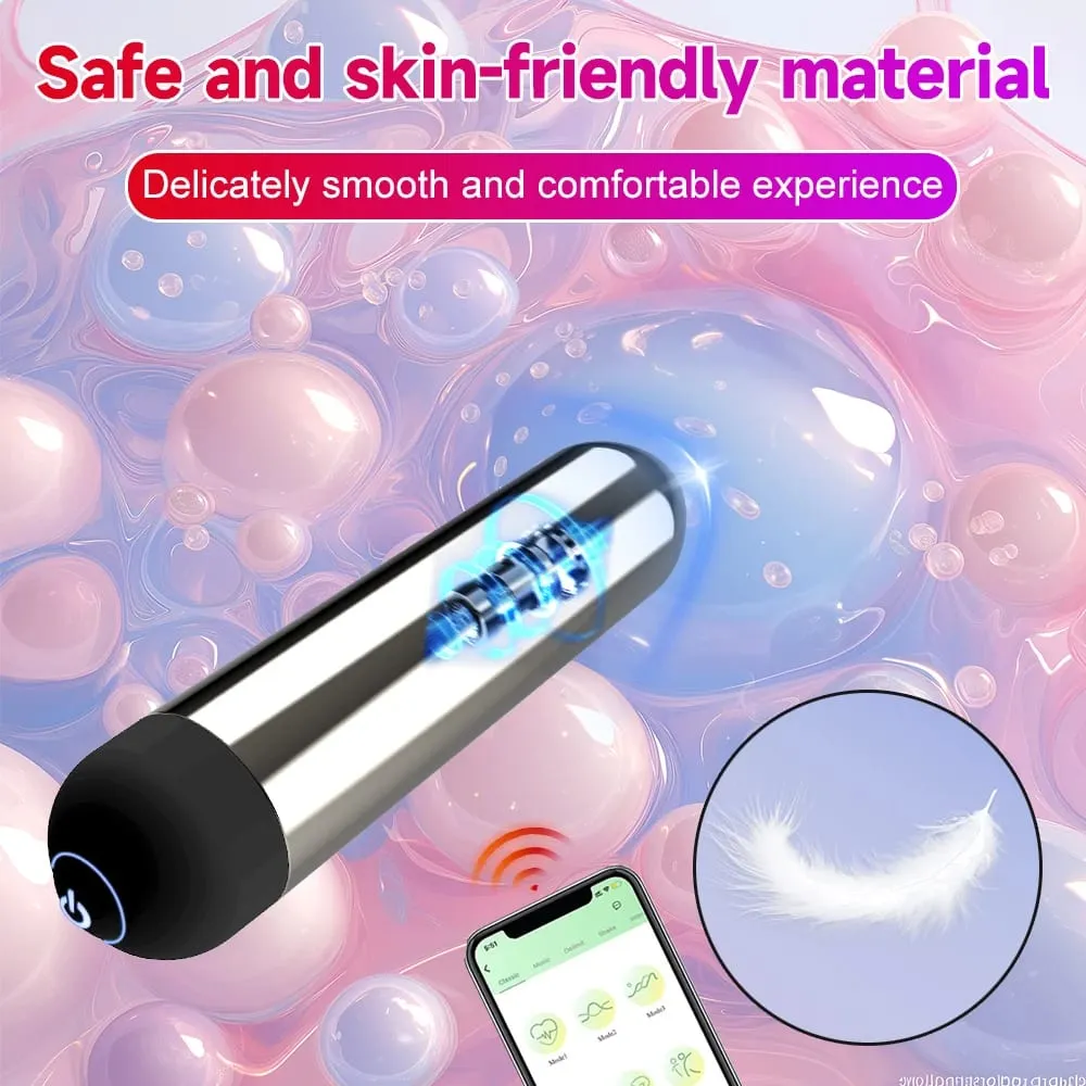 Leistungsstarker Bullet-Vibrator, APP, Bluetooth-Steuerung, Klitoris-G-Punkt-Stimulationsmassagegerät, Mini-Anal-Pussy-Stimulator, Sexspielzeug für Frauen