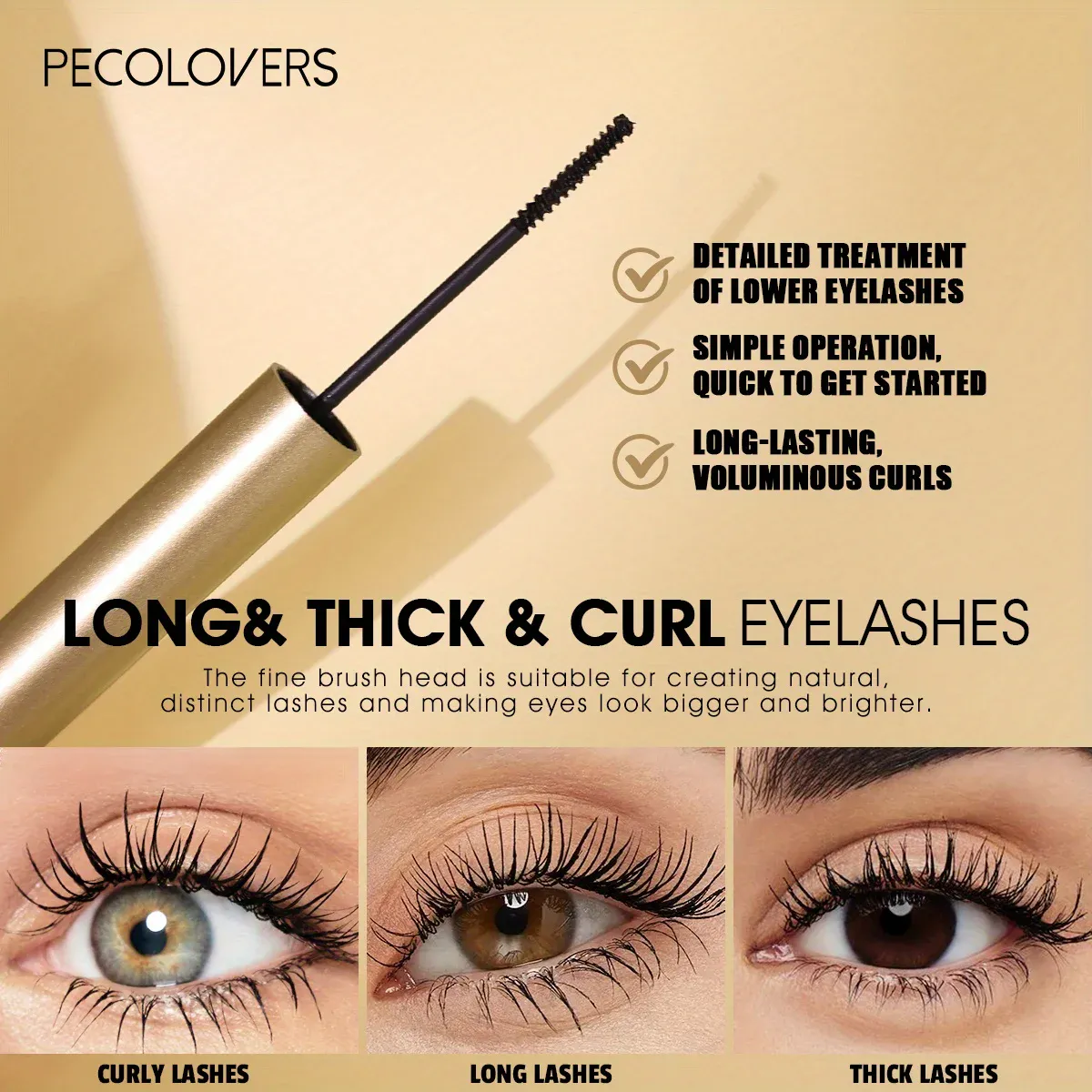 2PCS Fast Drying 3D Black Mascara Waterproof Lengthening Curling Long Lasting Eyelashes Make Up Beauty Eye Korean Cosmetic