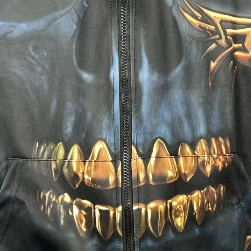 Spring and Autumn Men's Hoodie Sweatshirt 3D Digital Print Tiger Series Zip up Hoodies Fashion Personalized Sweatshirt for Men