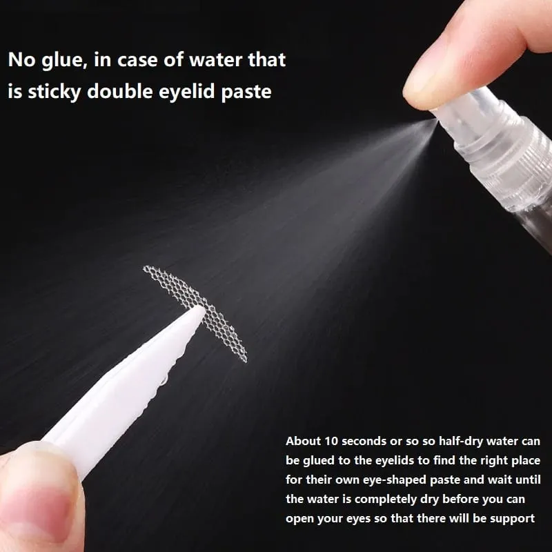 240PCS Eyelid Tape Double Glue Sticker Invisible Double Fold Eyelid Lace Paste Clear Beige Stripe Self-adhesive Eye Makeup Tool