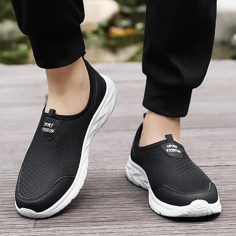 2023 zapatos informales ligeros para hombre, zapatillas informales transpirables antideslizantes para hombre, zapatos planos para caminar al aire libre, talla 40-47