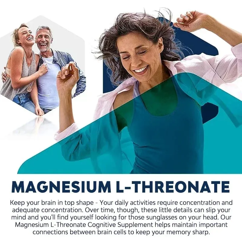 Magnesium L-Threonate - Improve Memory Cognition Stress Relief and Sleep Quality