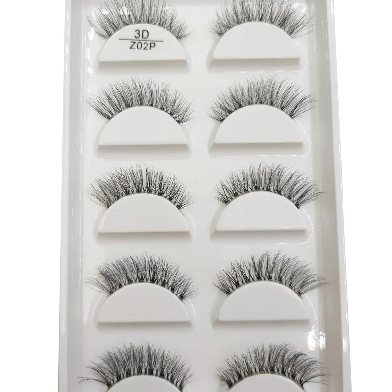 Transparent 3D Mink Eyelashes Natural Clear False Eye Lashes Soft Invisible Eyelash Wispy Makeup Faux Cils H13 X08 5 Pairs