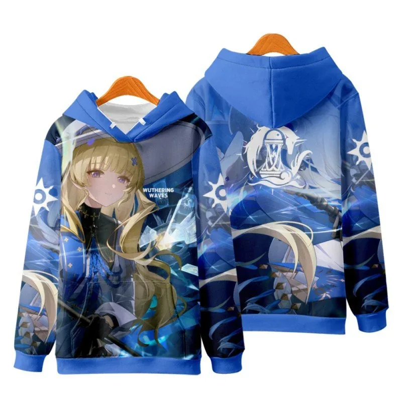 Game Wuthering Waves All Role Playing 3D Hoodies Sweatshirts Fashion Men's Anime Pullover Autumn/Winter Outdoor Casual Tracksuit — image 11