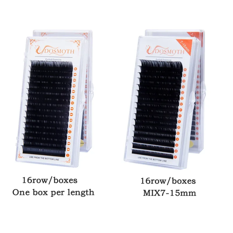 10 boxes 16rows 7-16mm mink eyelash extensions supples False fake eyelash extension individual lashes cosmetics — image 6