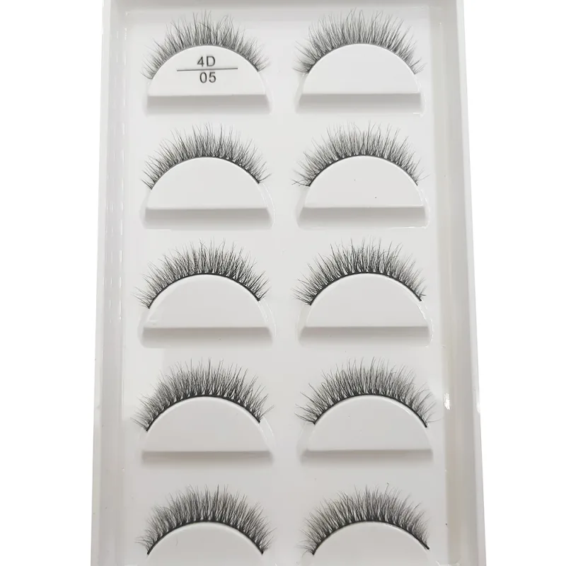 New 5 Pairs Natural Mink False Eyelashes Makeup Short Eyelash Extension Fake Eye Lashes Faux Cils Make Up Beauty Cilios