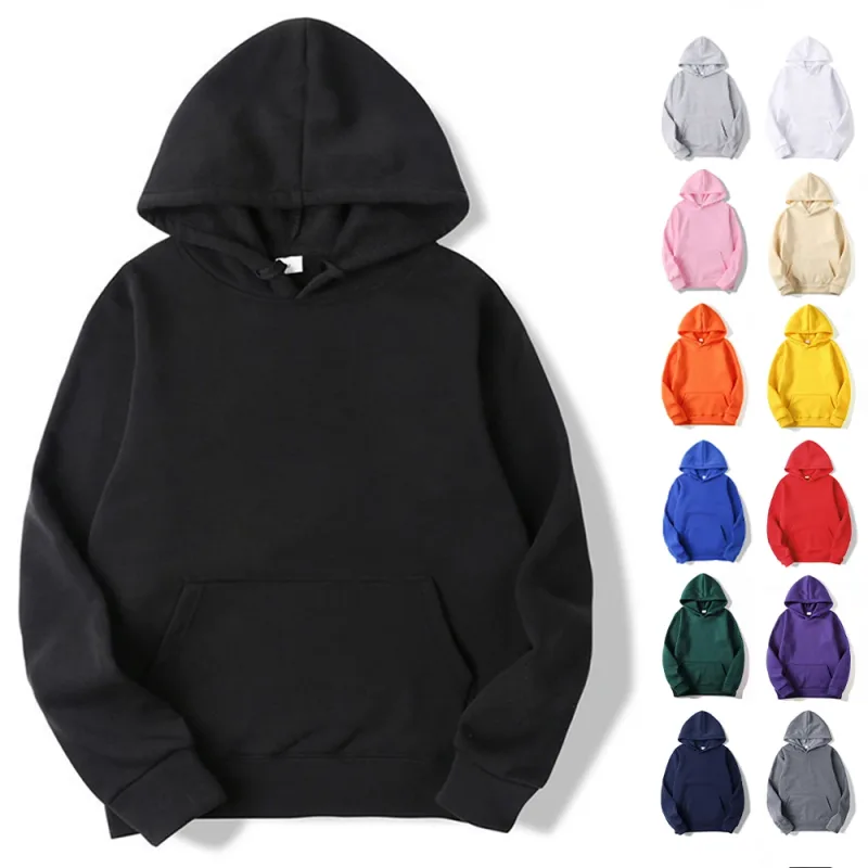 Vanlig Pullover Fleece Huvtröjor Unisex grossist Huvtröja Herr Billig Sublimation Svart Luvtröja För Herr Sudaderas De Hombre