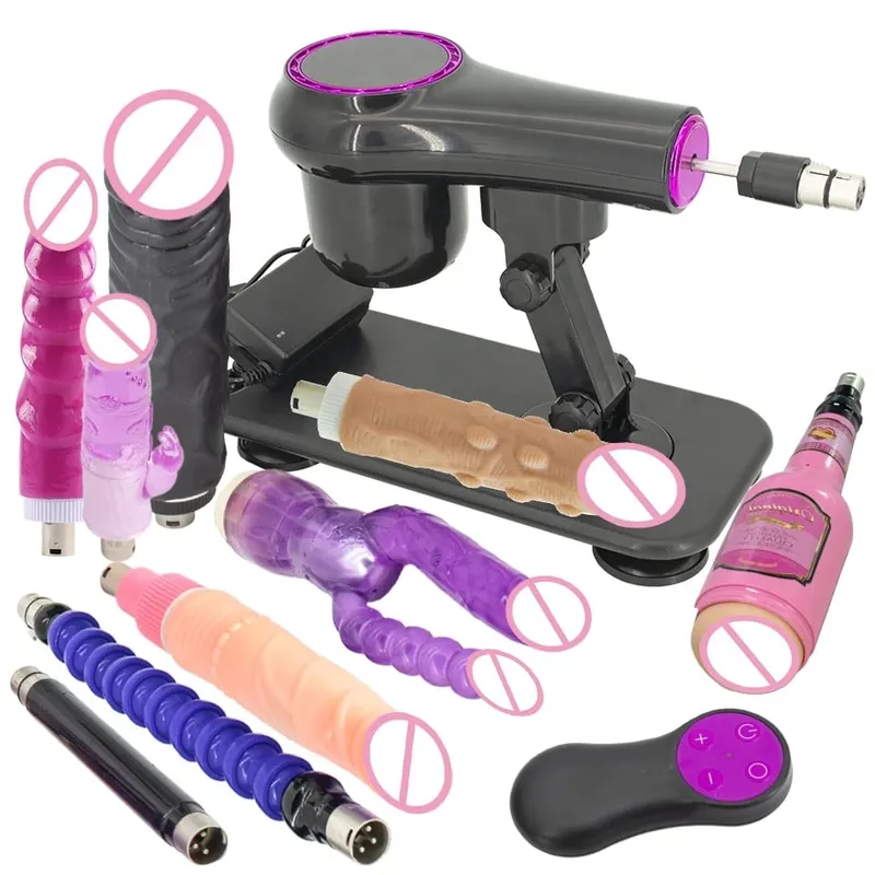 Portable Sex Machine Adjustable Speed Angle Automatic Wireless Control for Woman Man Masturbating Pumping Gun Sex Toys