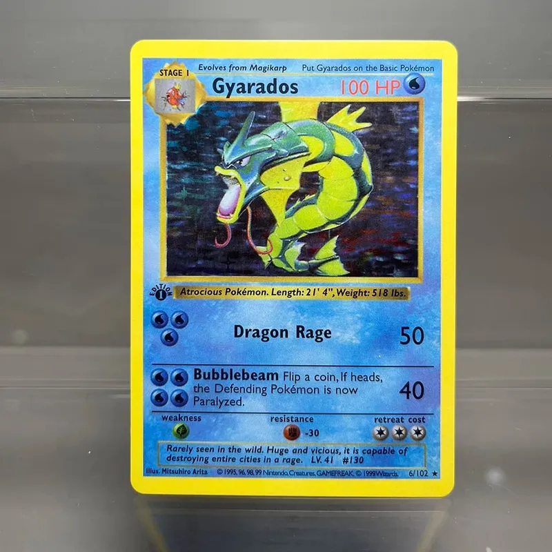 PKM Fossil/Base Set PROXY Cards Charizard Venusaur Blastoise Game Collection Cards Game Toys Card Hobbies