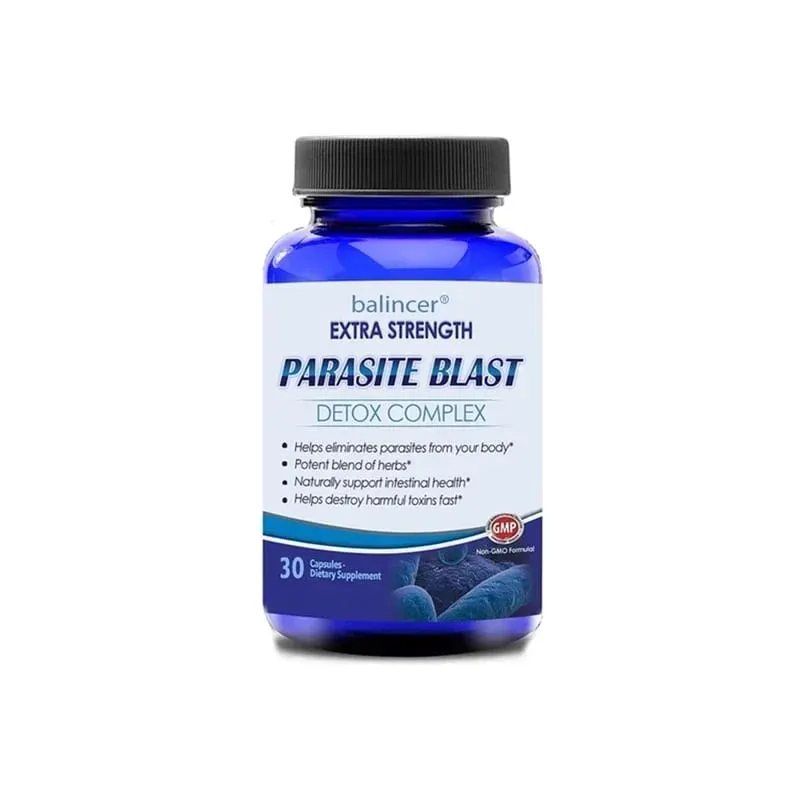 Parasite Detox Body Cleansing Complex with Cranberry Zinc & Garlic Support Cleansing Gut Health Improve Immunity Supplement