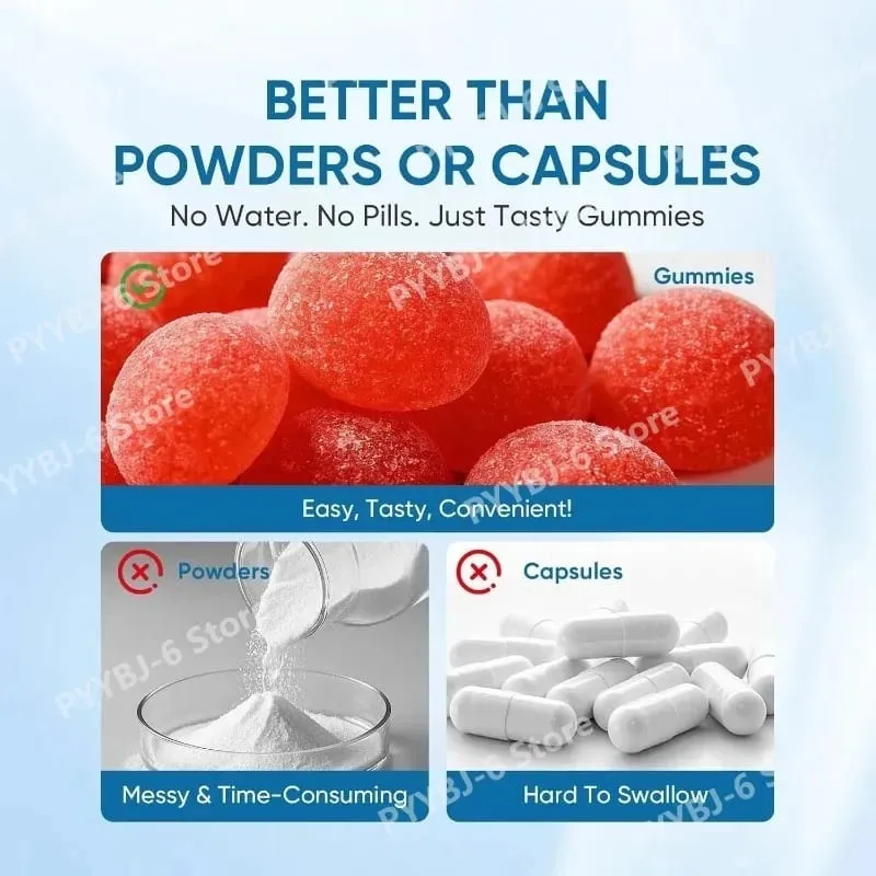 High Absorption Magnesium Bisglycinate Gummies Vegan Raspberry Flavor 60 Count Support Muscle Bone Health Non GMO Gluten Free — image 5