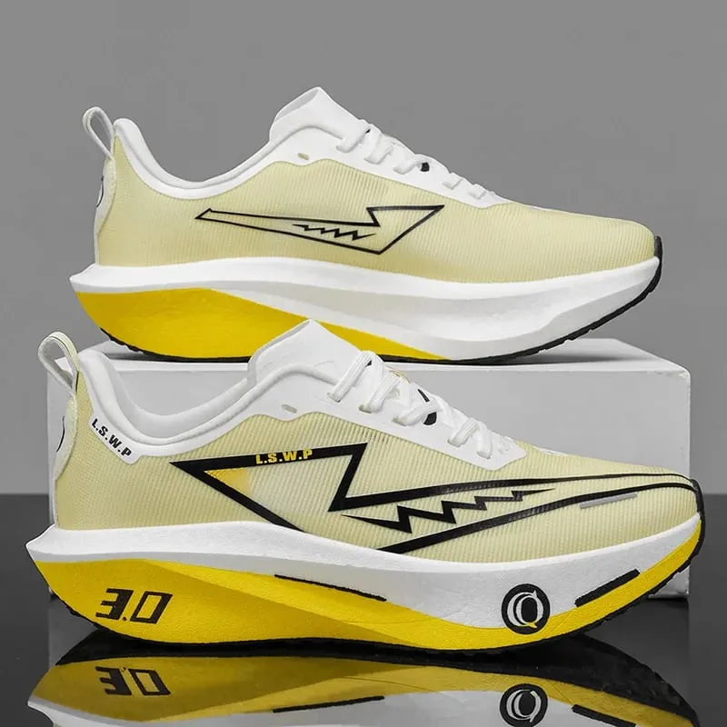 Men's Casual Sports Shoes Soft-Soled Road Running Shoes Lightweight Breathable Non-Slip Wear-Resistant Trendy and Versatile Daily Jogging Sneakers