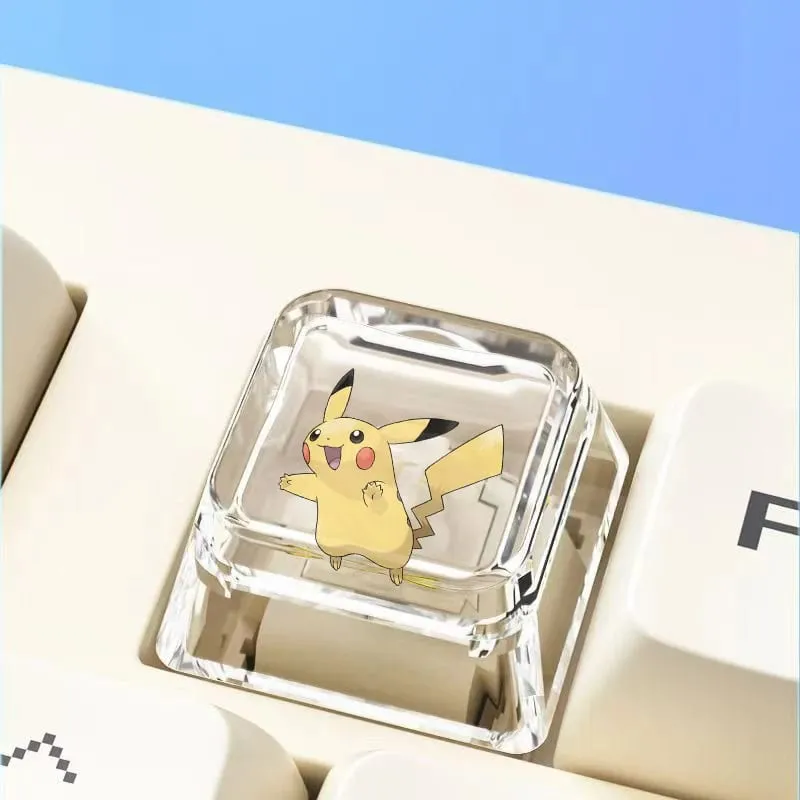 Cross mechanical keyboard personalized anime keycap single Charmeleon Blastoise Eevee transparent cartoon keycap — image 29