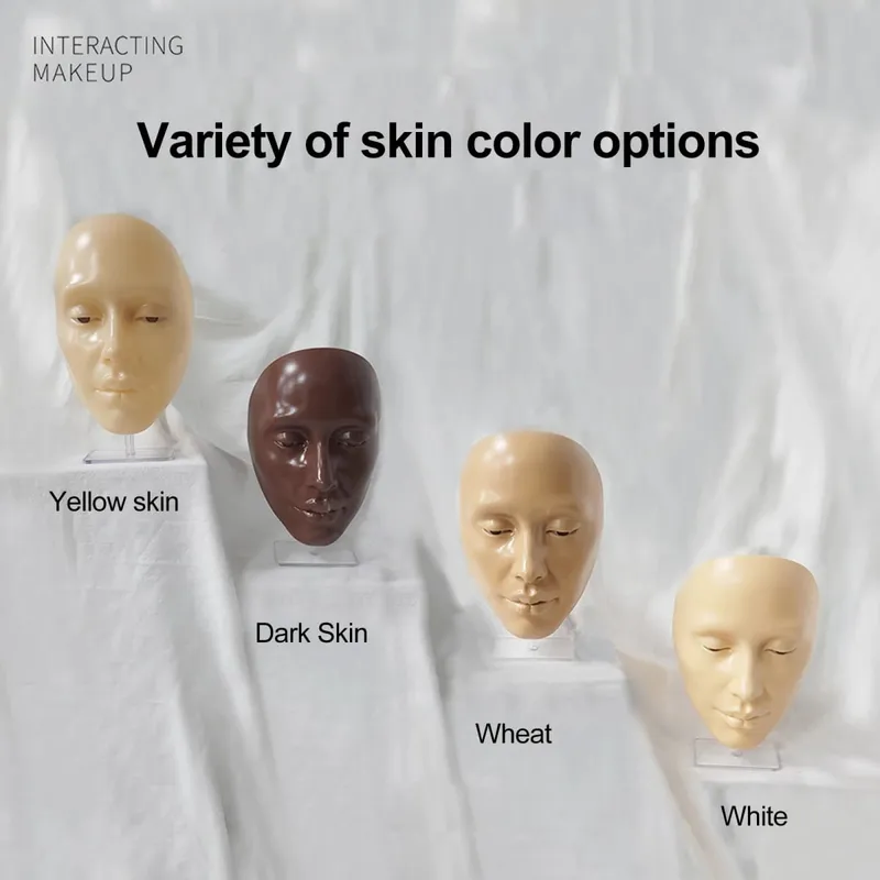 Full Face Makeup Mannequin Silicone Practicing Board Perfect Aid To Practice Makeup For Beginner Perfect Aid To Practice Makeup