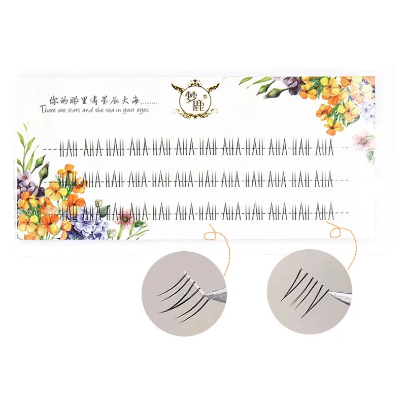 J Curl V Shape Under Eyelash Comic Eye Lashes Natural Bottom Lashes Soft Manga Eyelashes Bunches Eyelash Clusters Korean Makeup