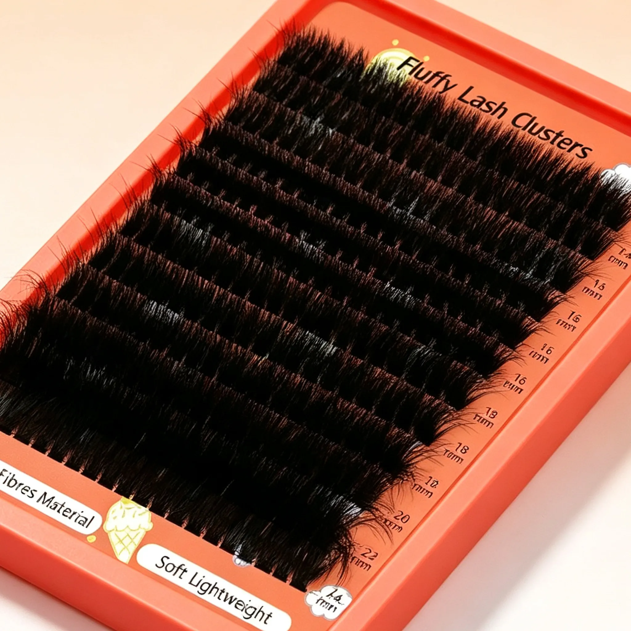 Cluster Lashes D Curl Mixed Length Dramatic Volume DIY Eyelash Extensions Soft Reusable Fake Lashes For Beginners Eye Makeup