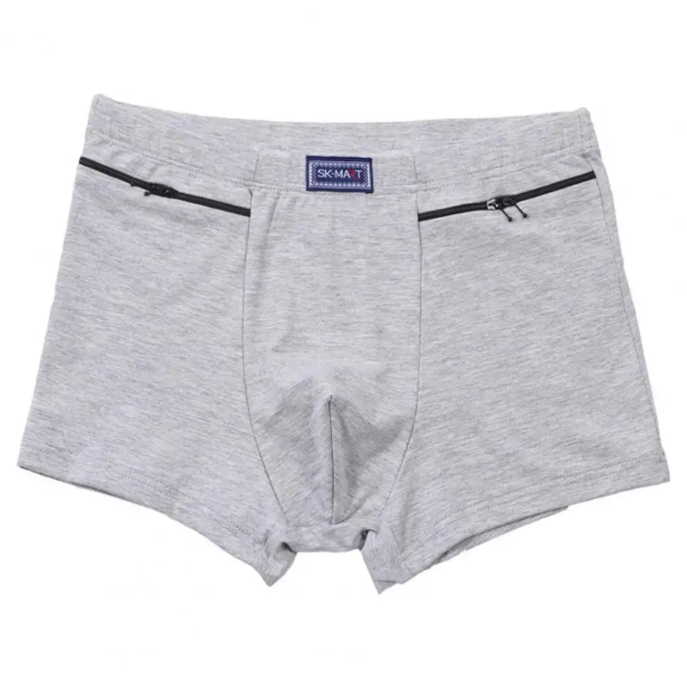 Bolsos masculinos roupa interior anti-roubo cuecas boxer sem costura elástica calcinha masculina de algodão u-bump shorts masculinos roupa diária