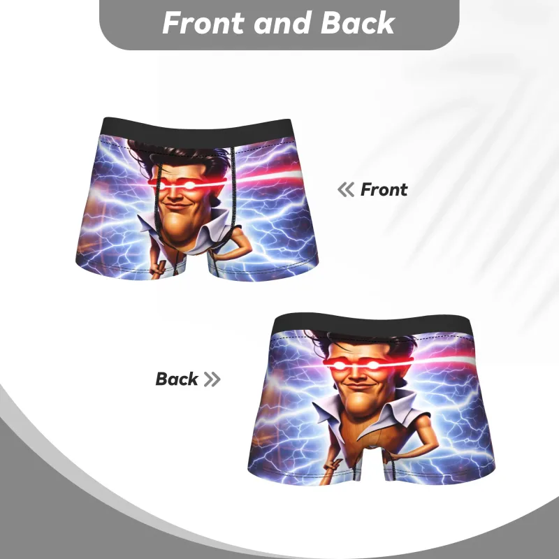 Charlie Kirk Meme Boxershorts Pouch Underkläder Högkvalitativ Customs Shorts Trosor Nyhet Herr Trosor Plus Size 2XL