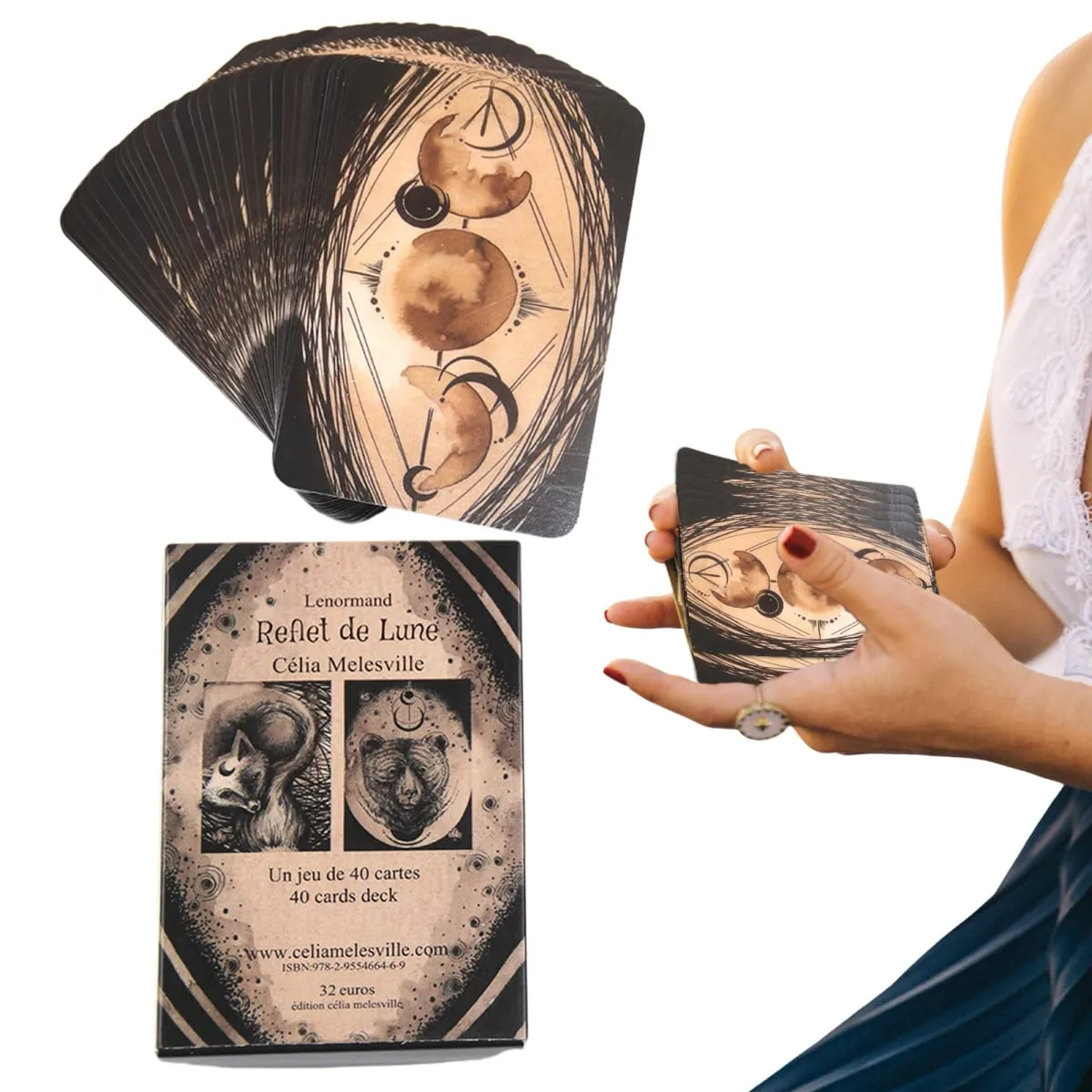 Lenormand Reflet De Lune Lenormand Cards Tarot Cards Deck Oracle Card Games for Adult Fun Adults Games Party Supplies Gift
