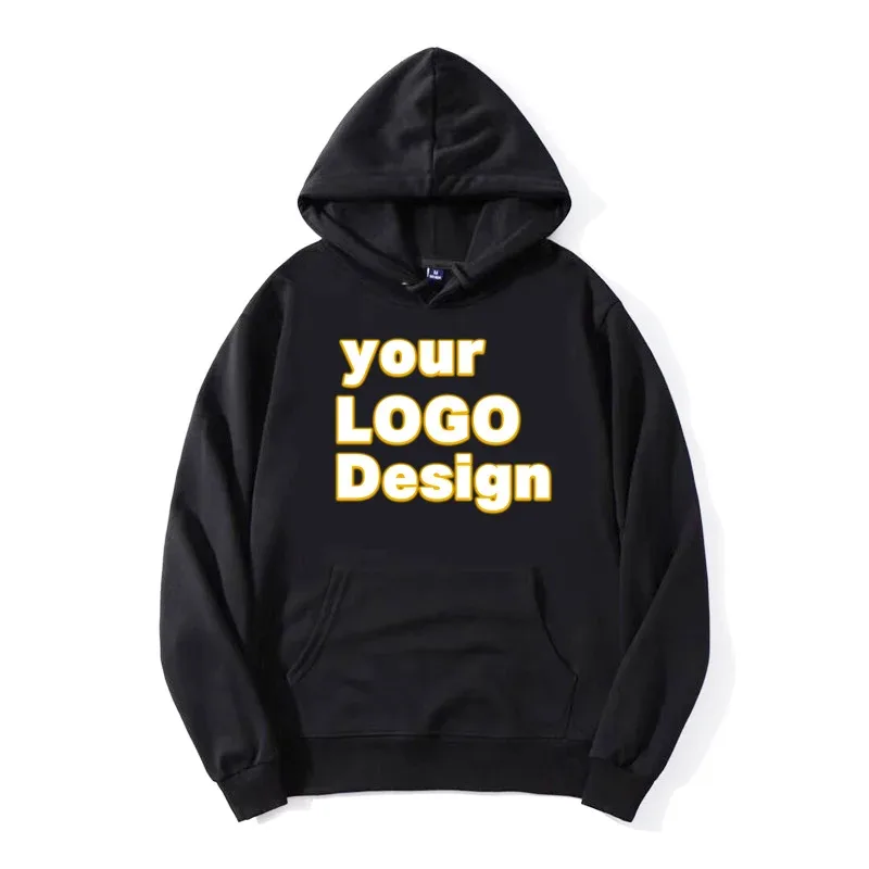 Hoodie Kustom DIY Gambar Logo Teks Cetak Hoodie Kualitas Tinggi Kaus Kasual Olahraga Kustom Hadiah Natal yang Dipersonalisasi