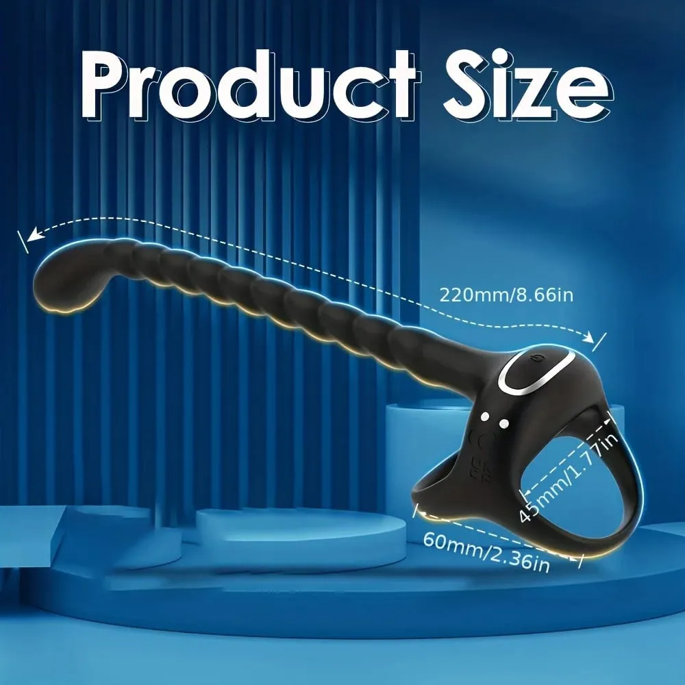 Beginner Anal Vibrator APP Control Vibrating Butt Plug Cock Ring for Men Prostate Massager Anal Plug for Gay Sex Toy for Men 18+