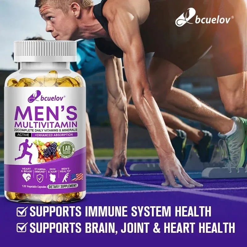 Men's Daily Multivitamin - 22 Vitamins & Minerals Dietary Supplement for Immunity Energy Digestion Skin and Overall Health