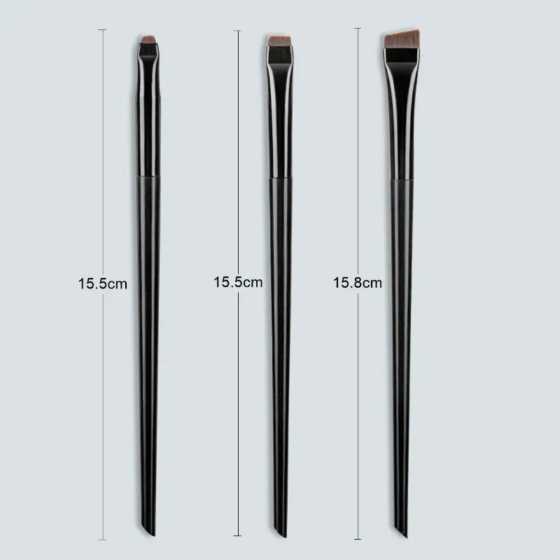 3Pcs/set Blade Eyeliner Brushes Eyebrow Brush Portable Flat Fine Eye Liner Brow Contour Makeup Brush Make Up Tool — image 6